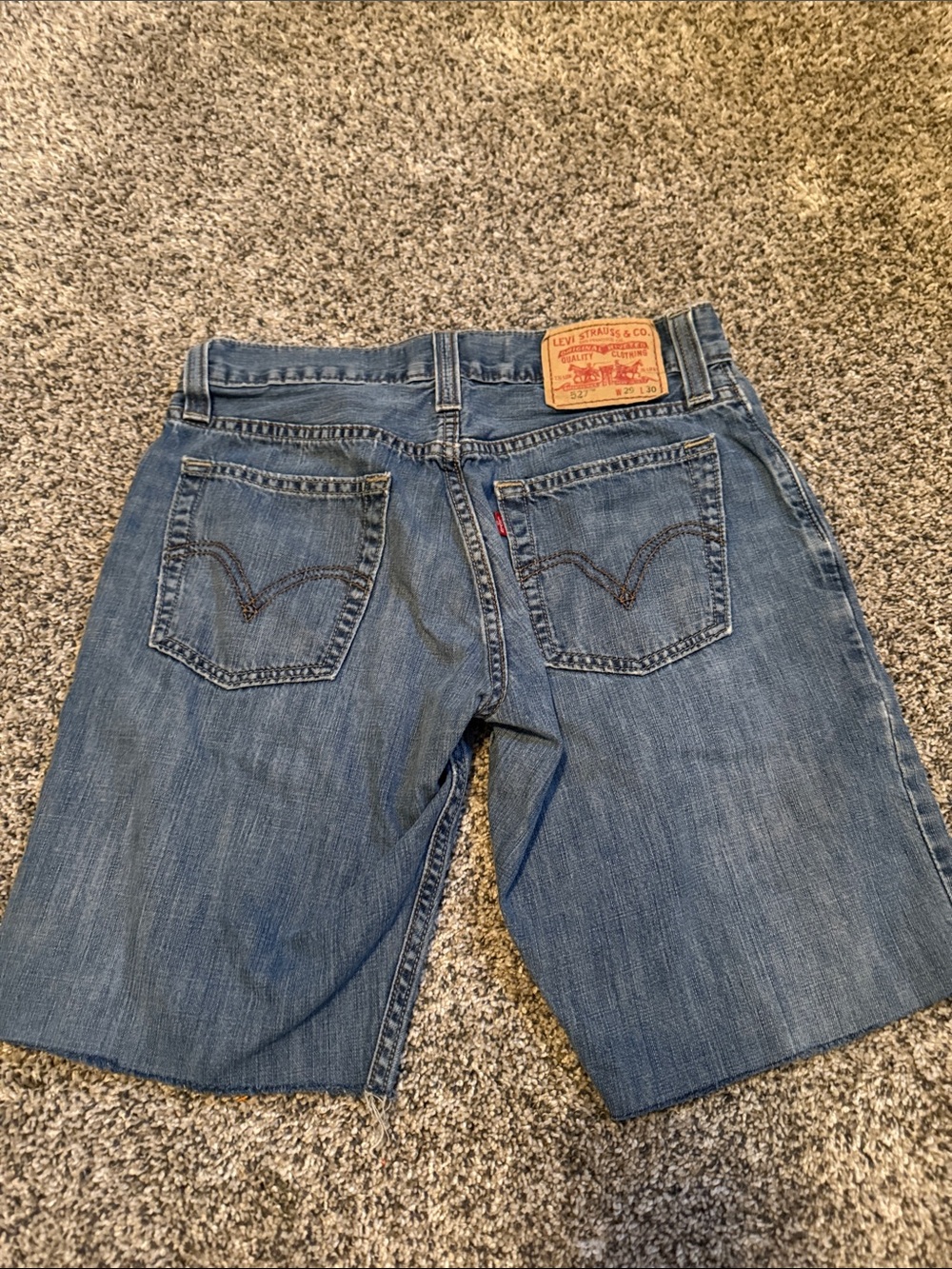 Levi's Men's Medium Blue Denim Cutoff Shorts